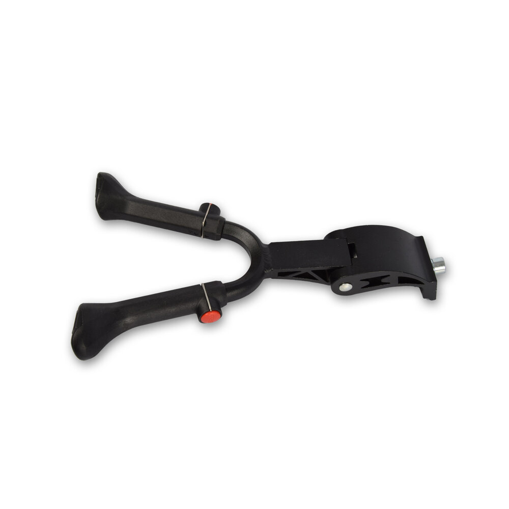 Discountershop 2 pieces | Bicycle stand | plastic/Aluminium | Double Standard | Black | Bicycle side stand | 32cm*19cm*5.5cm Discountershop 2 pieces | Bicycle stand | plastic/Aluminium | Double Standard | Black | Bicycle side stand | 32cm*19cm*5.5cm