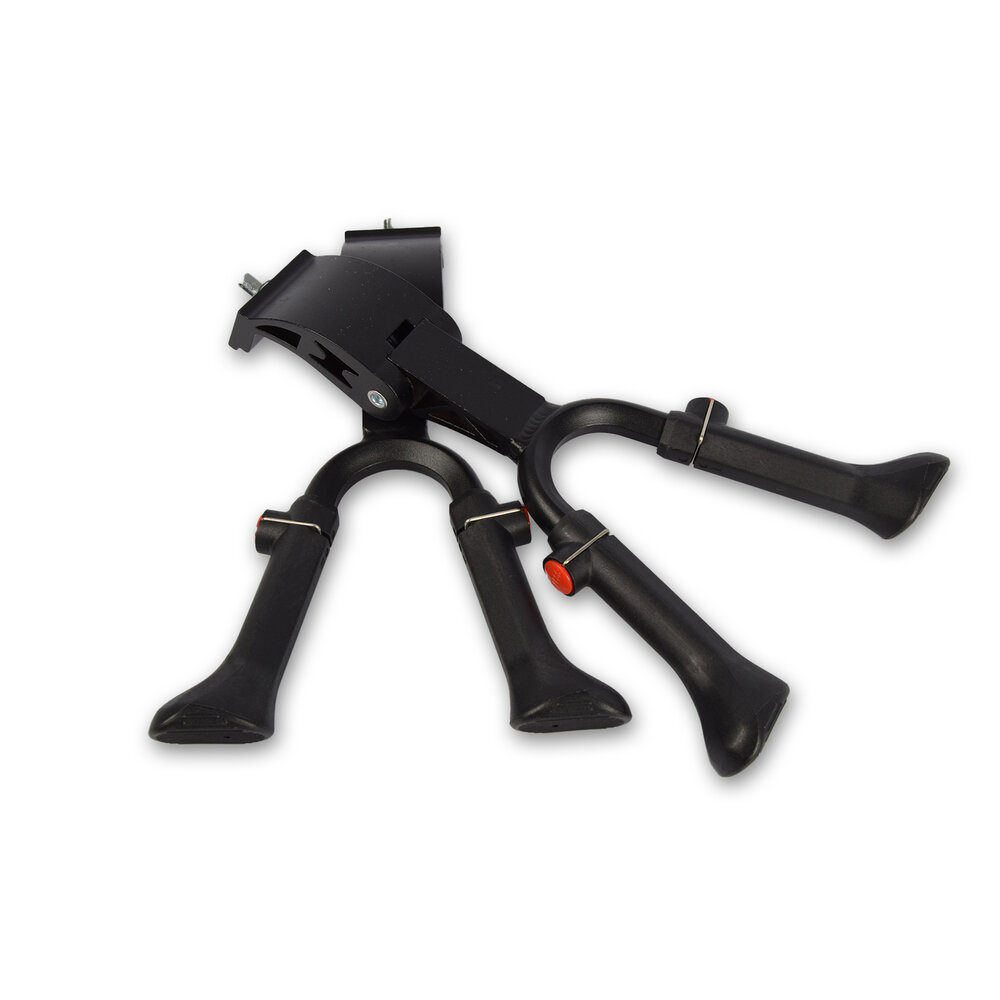 Discountershop 2 pieces | Bicycle stand | plastic/Aluminium | Double Standard | Black | Bicycle side stand | 32cm*19cm*5.5cm Discountershop 2 pieces | Bicycle stand | plastic/Aluminium | Double Standard | Black | Bicycle side stand | 32cm*19cm*5.5cm