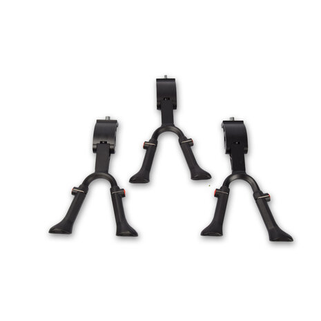 Discountershop 3 pieces | Bicycle stand | plastic/Aluminium | Double Standard | Black | Bicycle side stand | 32cm*19cm*5.5cm Discountershop 3 pieces | Bicycle stand | plastic/Aluminium | Double Standard | Black | Bicycle side stand | 32cm*19cm*5.5cm