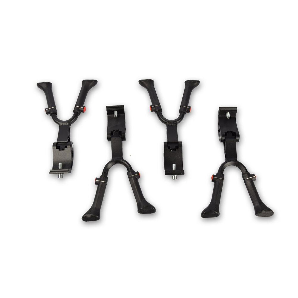 Discountershop 4 stuks  | Fietsstandaard | plastic/Aluminium | Dubbele Standaard | Zwart | Zijstandaard fiets | 32cm*19cm*5.5cm Discountershop 4 stuks  | Fietsstandaard | plastic/Aluminium | Dubbele Standaard | Zwart | Zijstandaard fiets | 32cm*19cm*5.5cm