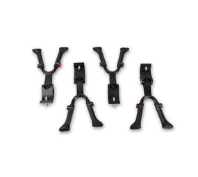 Discountershop 4 stuks  | Fietsstandaard | plastic/Aluminium | Dubbele Standaard | Zwart | Zijstandaard fiets | 32cm*19cm*5.5cm Discountershop 4 stuks  | Fietsstandaard | plastic/Aluminium | Dubbele Standaard | Zwart | Zijstandaard fiets | 32cm*19cm*5.5cm
