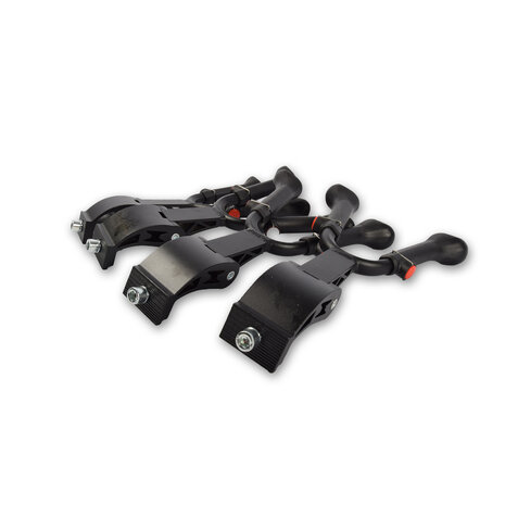 Discountershop 4 stuks  | Fietsstandaard | plastic/Aluminium | Dubbele Standaard | Zwart | Zijstandaard fiets | 32cm*19cm*5.5cm Discountershop 4 stuks  | Fietsstandaard | plastic/Aluminium | Dubbele Standaard | Zwart | Zijstandaard fiets | 32cm*19cm*5.5cm