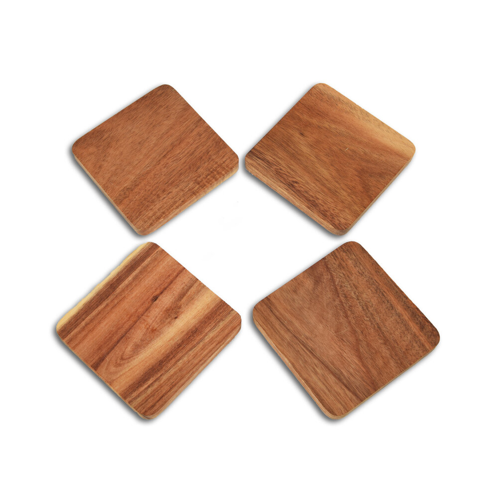 Discountershop Onderzetters | Houten onderzetters | bruin | 227 g| Onderzetters voor glazen | 10cm*1cm Discountershop Onderzetters | Houten onderzetters | bruin | 227 g| Onderzetters voor glazen | 10cm*1cm