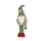 Discountershop gnoom kerst | groen | gezichtsloze | Gnoom | polyester | 270g | kerstmis | 55cm*15.5cm