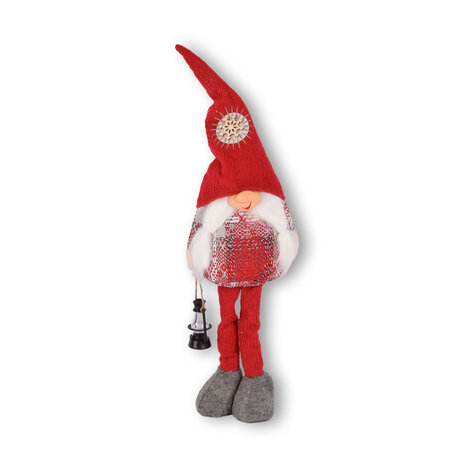 Discountershop gnome christmas |Red | Gnome | polyester | 270g | christmas | for indoors | with Plush | Kerstbeelden | 55cm*15.5cm Discountershop gnome christmas |Red | Gnome | polyester | 270g | christmas | for indoors | with Plush | Kerstbeelden | 55cm*15.5cm