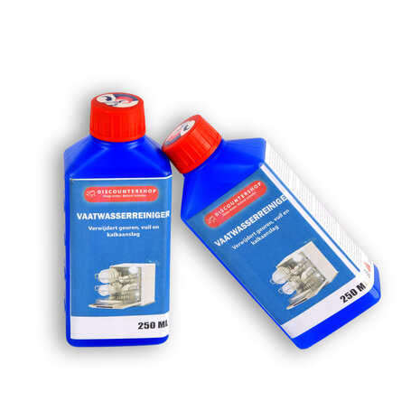 Discountershop 2 piecesx250ml | Dishwasher cleaner | Dishwasher | Cleaning the dishwasher | 250ml | Cleaner | Cleaning agent | 6cm*4cm*15.5cm Discountershop 2 piecesx250ml | Dishwasher cleaner | Dishwasher | Cleaning the dishwasher | 250ml | Cleaner | Cleaning agent | 6cm*4cm*15.5cm