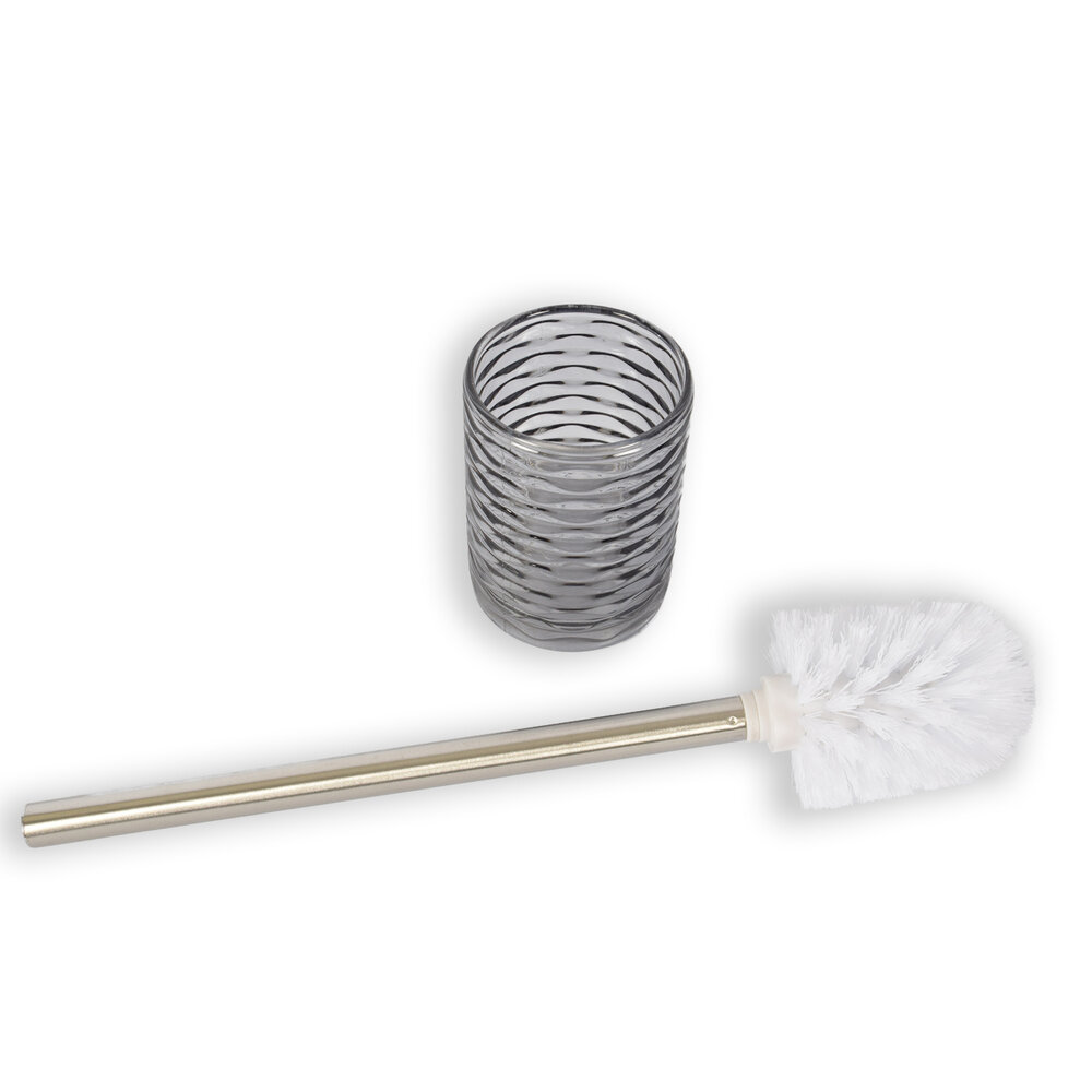Discountershop Toiletborstel | Glas | WC borstel | Grijs | Bekerhouder | Badkameraccessoires | toiletborstelhouder | 35cm*8cm37cm Discountershop Toiletborstel | Glas | WC borstel | Grijs | Bekerhouder | Badkameraccessoires | toiletborstelhouder | 35cm*8cm37cm