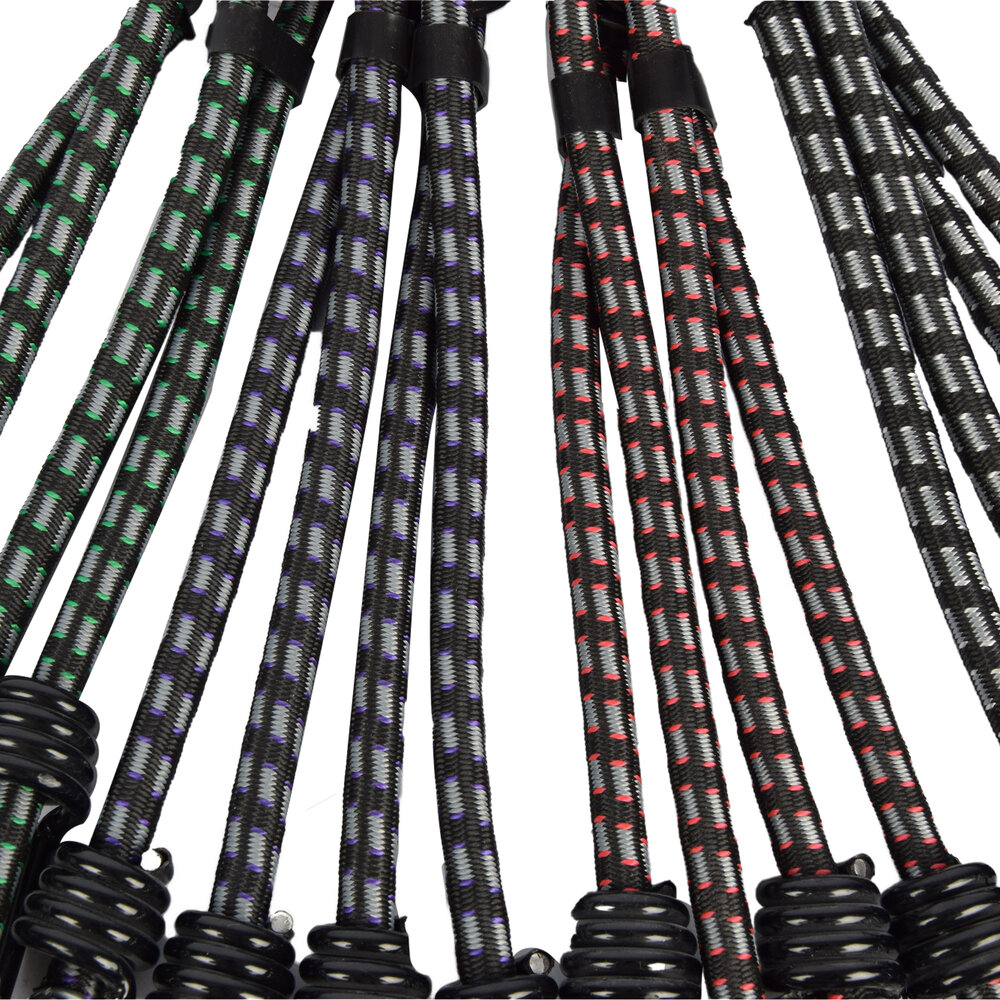 Discountershop Sturdy Bungee Cord Spider Ø 60 cm | 10 mm | Red/Black Elastic Bungee Cords with Hook | Ideal for Bicycle Luggage Rack | 100% Polyester | Essential for Every Traveler Discountershop Sturdy Bungee Cord Spider Ø 60 cm | 10 mm | Red/Black Elastic Bungee Cords with Hook | Ideal for Bicycle Luggage Rack | 100% Polyester | Essential for Every Traveler