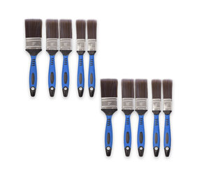 Discountershop 2set x 5pcs | Brush set | blue/gray/silver | Tassels | plastic | Paint brushes | Painting brushes | 27cm*12cm*3.5cm Discountershop 2set x 5pcs | Brush set | blue/gray/silver | Tassels | plastic | Paint brushes | Painting brushes | 27cm*12cm*3.5cm