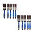 2set x 5pcs | Brush set | blue/gray/silver | Tassels | plastic | Paint brushes | Painting brushes | 27cm*12cm*3.5cm