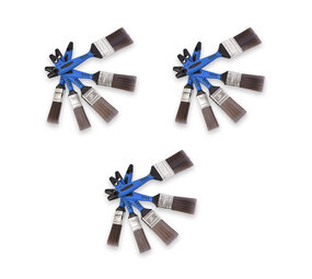 Discountershop 3set x 5pcs | Kwastenset | blauw/grijs/zilver | Kwasten | plastic | Verfkwasten | Schilderkwasten | 27cm*12cm*3.5cm Discountershop 3set x 5pcs | Kwastenset | blauw/grijs/zilver | Kwasten | plastic | Verfkwasten | Schilderkwasten | 27cm*12cm*3.5cm