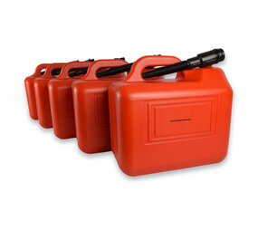 Discountershop Jerrykan 20 liter met trechter met afsluitbare kap | Benzinekan | Jerrycanhouder | 38cm*22cm37cm Discountershop Jerrykan 20 liter met trechter met afsluitbare kap | Benzinekan | Jerrycanhouder | 38cm*22cm37cm