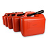 5x | Jerrykan | with funnel | Red | Polyethylene | with lockable hood | 20 liters | Gasoline can | Jerrycan holder | 38cm*22cm37cm 5x | Jerrykan | with funnel | Red | Polyethylene | with lockable hood | 20 liters | Gasoline can | Jerrycan holder | 38cm*22cm37cm