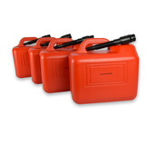 Discountershop 4x | Jerrykan | met trechter | Rood | Polyethylene | met afsluitbare kap | 20 liter | Benzinekan | Jerrycanhouder | 38cm*22cm37cm Discountershop 4x | Jerrykan | met trechter | Rood | Polyethylene | met afsluitbare kap | 20 liter | Benzinekan | Jerrycanhouder | 38cm*22cm37cm