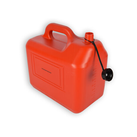 Discountershop 1x | Jerrykan | with funnel | Red | Polyethylene | with lockable hood | 20 liters | Gasoline can | Jerrycan holder | 38cm*22cm37cm Discountershop 1x | Jerrykan | with funnel | Red | Polyethylene | with lockable hood | 20 liters | Gasoline can | Jerrycan holder | 38cm*22cm37cm