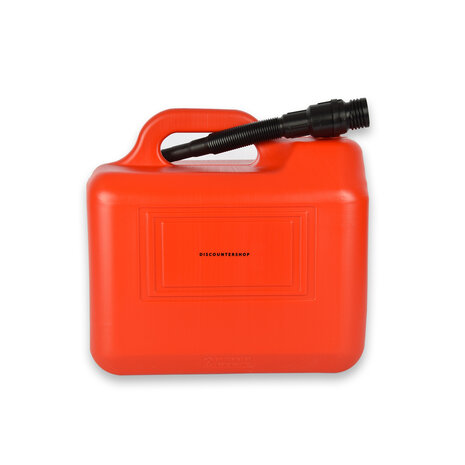 Discountershop 1x | Jerrykan | met trechter | Rood | Polyethylene | met afsluitbare kap | 20 liter | Benzinekan | Jerrycanhouder | 38cm*22cm37cm Discountershop 1x | Jerrykan | met trechter | Rood | Polyethylene | met afsluitbare kap | 20 liter | Benzinekan | Jerrycanhouder | 38cm*22cm37cm