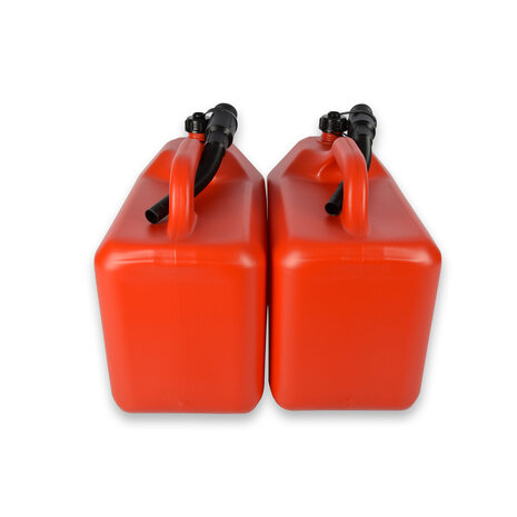 Discountershop 2x | Jerrykan | with funnel | Red | Polyethylene | with lockable hood | 20 liters | Gasoline can | Jerrycan holder | 38cm*22cm37cm Discountershop 2x | Jerrykan | with funnel | Red | Polyethylene | with lockable hood | 20 liters | Gasoline can | Jerrycan holder | 38cm*22cm37cm