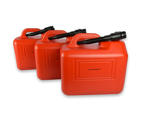 Discountershop 3x | Jerrykan | met trechter | Rood | Polyethylene | met afsluitbare kap | 20 liter | Benzinekan | Jerrycanhouder | 38cm*22cm37cm Discountershop 3x | Jerrykan | met trechter | Rood | Polyethylene | met afsluitbare kap | 20 liter | Benzinekan | Jerrycanhouder | 38cm*22cm37cm
