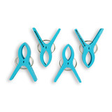 Discountershop 1 setsx4pcs - in totaal- 4 stuks | Handdoekklemmen | blauw | Handdoekclips | Handdoekknijpers | Handdoekhaakjes | 15cm*10cm*3cm