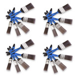 Discountershop 4set x 5pcs  | Kwastenset | blauw/grijs/zilver | Kwasten | plastic | Verfkwasten | Schilderkwasten | 27cm*12cm*3.5cm Discountershop 4set x 5pcs  | Kwastenset | blauw/grijs/zilver | Kwasten | plastic | Verfkwasten | Schilderkwasten | 27cm*12cm*3.5cm
