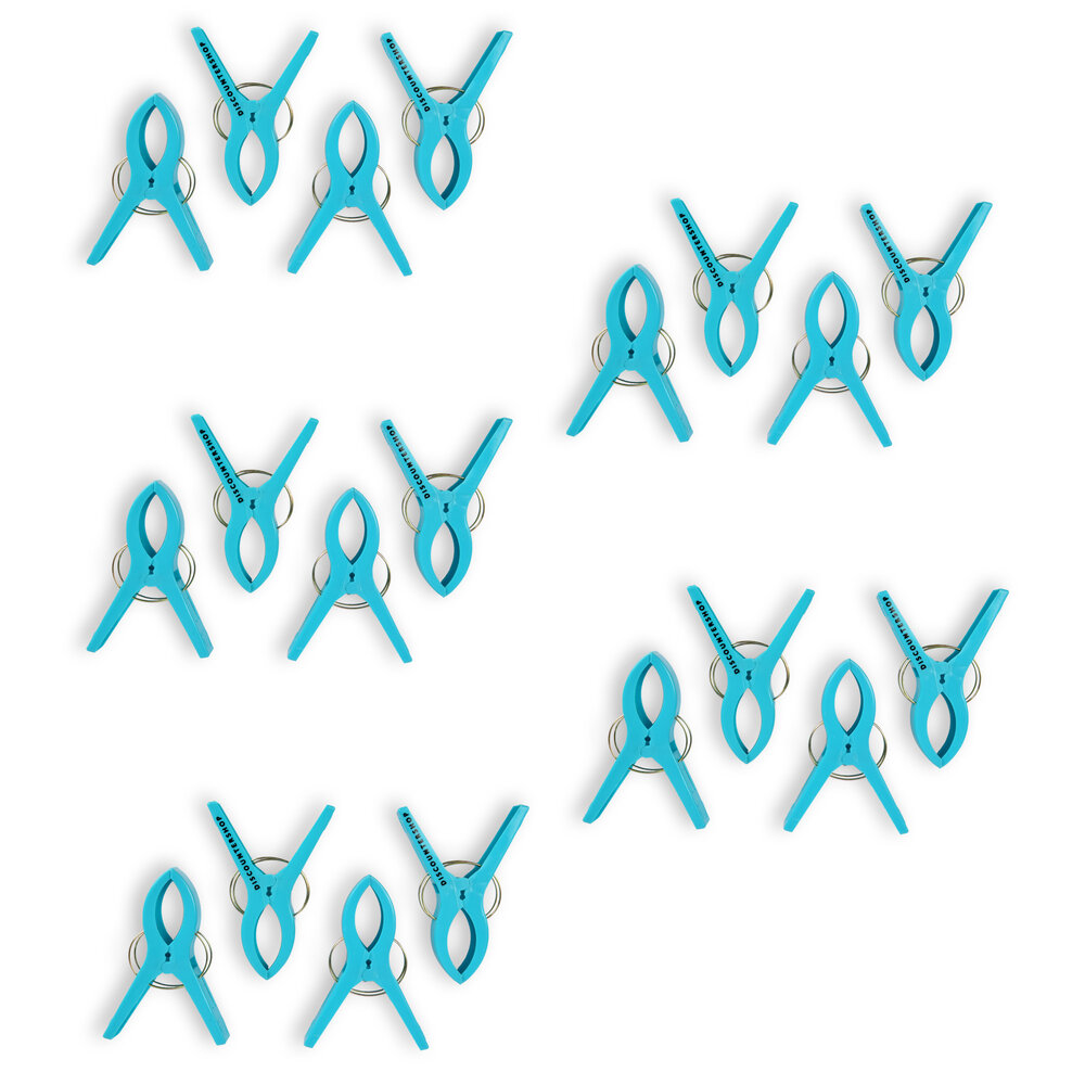 Discountershop 5setsx4pcs - in totaal- 20 stuks | Handdoekklemmen | blauw | Handdoekclips | Handdoekknijpers | Handdoekhaakjes | 15cm*10cm*3cm Discountershop 5setsx4pcs - in totaal- 20 stuks | Handdoekklemmen | blauw | Handdoekclips | Handdoekknijpers | Handdoekhaakjes | 15cm*10cm*3cm