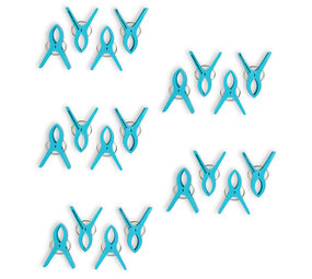 Discountershop 5setsx4pcs - in totaal- 20 stuks | Handdoekklemmen | blauw | Handdoekclips | Handdoekknijpers | Handdoekhaakjes | 15cm*10cm*3cm Discountershop 5setsx4pcs - in totaal- 20 stuks | Handdoekklemmen | blauw | Handdoekclips | Handdoekknijpers | Handdoekhaakjes | 15cm*10cm*3cm