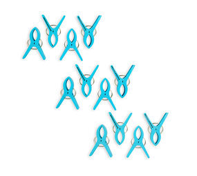 Discountershop 3setsx4pcs - total - 12 pcs | Towel clips | blue | Towel clips | Towel pegs | Towel hooks | 15cm*10cm*3cm Discountershop 3setsx4pcs - total - 12 pcs | Towel clips | blue | Towel clips | Towel pegs | Towel hooks | 15cm*10cm*3cm