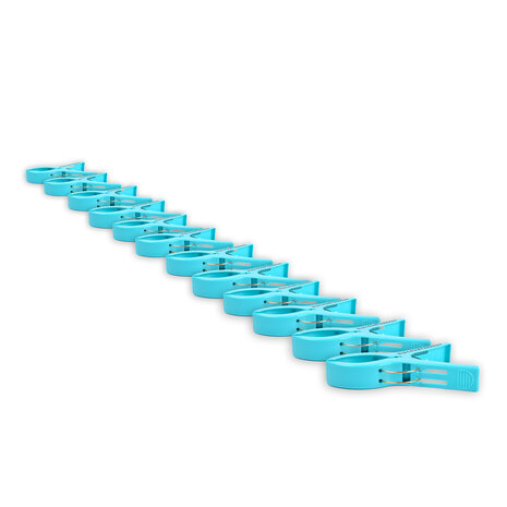 Discountershop 3setsx4pcs - total - 12 pcs | Towel clips | blue | Towel clips | Towel pegs | Towel hooks | 15cm*10cm*3cm Discountershop 3setsx4pcs - total - 12 pcs | Towel clips | blue | Towel clips | Towel pegs | Towel hooks | 15cm*10cm*3cm