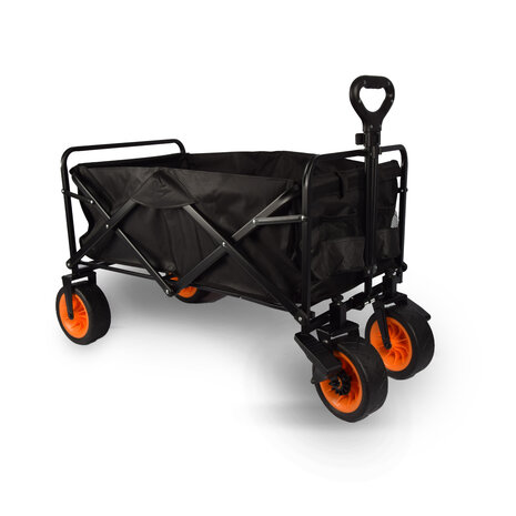 Discountershop Bolderkar opvouwbaar | Bolderkar | zwart | gelegeerd staal | Draaibaar | Hendel verstelbaar in 2 standen | Maximale belasting: 80kg | Transportkar | Strandkar | 101x56x104cm Discountershop Bolderkar opvouwbaar | Bolderkar | zwart | gelegeerd staal | Draaibaar | Hendel verstelbaar in 2 standen | Maximale belasting: 80kg | Transportkar | Strandkar | 101x56x104cm