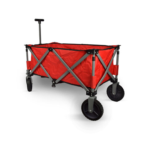 Discountershop Bolderkar opvouwbaar | Bolderkar | Rood | gelegeerd staal | Draaibaar | Hendel verstelbaar in 2 standen | Maximale belasting: 70kg | Transportkar | Strandkar | 90x49x58cm Discountershop Bolderkar opvouwbaar | Bolderkar | Rood | gelegeerd staal | Draaibaar | Hendel verstelbaar in 2 standen | Maximale belasting: 70kg | Transportkar | Strandkar | 90x49x58cm