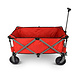 Discountershop Folding cart | Cart | Red | alloy steel | Rotatable | Lever adjustable in 2 positions | Maximum load: 70kg | Transport cart | Beach cart | 90x49x58cm