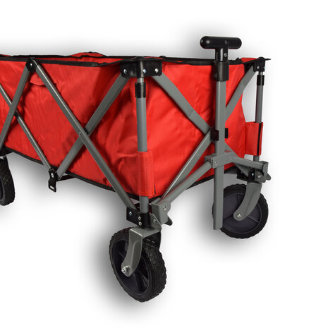 Discountershop Bolderkar opvouwbaar | Bolderkar | Rood | gelegeerd staal | Draaibaar | Hendel verstelbaar in 2 standen | Maximale belasting: 70kg | Transportkar | Strandkar | 90x49x58cm Discountershop Bolderkar opvouwbaar | Bolderkar | Rood | gelegeerd staal | Draaibaar | Hendel verstelbaar in 2 standen | Maximale belasting: 70kg | Transportkar | Strandkar | 90x49x58cm