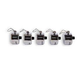 Discountershop 5x | Handteller | Teller | Tally Counter | 45g | analog| metaal | Met duimring voor gemakkelijk gebruik | 5.5x3cm Discountershop 5x | Handteller | Teller | Tally Counter | 45g | analog| metaal | Met duimring voor gemakkelijk gebruik | 5.5x3cm