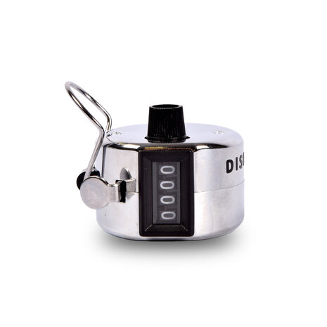 Discountershop 2x | Hand counter | Counter | Tally Counter | 45g | analog| metal | With thumb ring for easy use | 5.5x3cm
