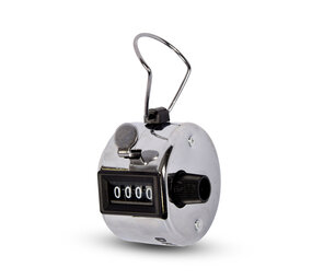 Discountershop Handteller | Teller | Tally Counter | 45g | analog| metaal | Met duimring voor gemakkelijk gebruik | 5.5x3cm