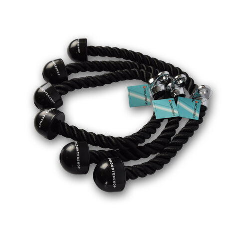 Discountershop 3 pieces | Triceps rope | Cable rope for triceps | Pull cord for multi-gym station | Triceps cable | Triceps cord | Triceps exercise rope | Maximum load: 200 kg Discountershop 3 pieces | Triceps rope | Cable rope for triceps | Pull cord for multi-gym station | Triceps cable | Triceps cord | Triceps exercise rope | Maximum load: 200 kg