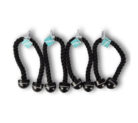 Discountershop 4 stuks | Triceps-touw | Kabeltouw voor triceps | lengte: 70cm | Trekkoord voor Krachtstation | Tricepskabel | Tricepskoord | Tricepsoefeningstouw | Maximale belasting: 200 kg Discountershop 4 stuks | Triceps-touw | Kabeltouw voor triceps | lengte: 70cm | Trekkoord voor Krachtstation | Tricepskabel | Tricepskoord | Tricepsoefeningstouw | Maximale belasting: 200 kg