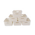 6x | Rattan Mandje | opbergbox | Wit | Kunstsof | Mandje | 5 liter | Opbergmandje | Opbergmand | 25.5cm*19.5cm*10.5cm 6x | Rattan Mandje | opbergbox | Wit | Kunstsof | Mandje | 5 liter | Opbergmandje | Opbergmand | 25.5cm*19.5cm*10.5cm