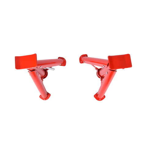 Discountershop Assteunen | Auto assteunen | Bok - 3 Ton - 3-poot - Set van 2 stuk | rood | Max Draagvermogen :3000kg Discountershop Assteunen | Auto assteunen | Bok - 3 Ton - 3-poot - Set van 2 stuk | rood | Max Draagvermogen :3000kg