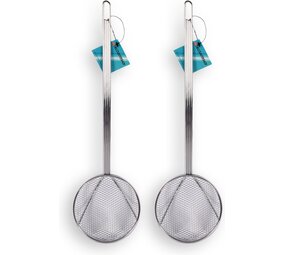Discountershop 2 stuks Schuimlepel 41 cm RVS - 2 stuks - 2X frituurschep 41 cm Discountershop 2 stuks Schuimlepel 41 cm RVS - 2 stuks - 2X frituurschep 41 cm