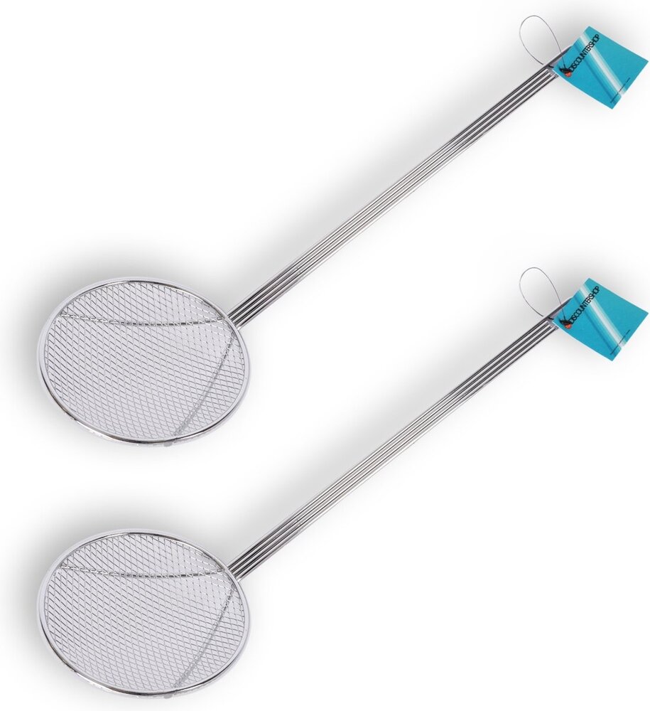 Discountershop 2 pieces Foam spoon 41 cm stainless steel - 2 pieces - 2X frying scoop 41 cm Discountershop 2 pieces Foam spoon 41 cm stainless steel - 2 pieces - 2X frying scoop 41 cm