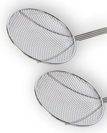 Discountershop 2 pieces Foam spoon 41 cm stainless steel - 2 pieces - 2X frying scoop 41 cm Discountershop 2 pieces Foam spoon 41 cm stainless steel - 2 pieces - 2X frying scoop 41 cm