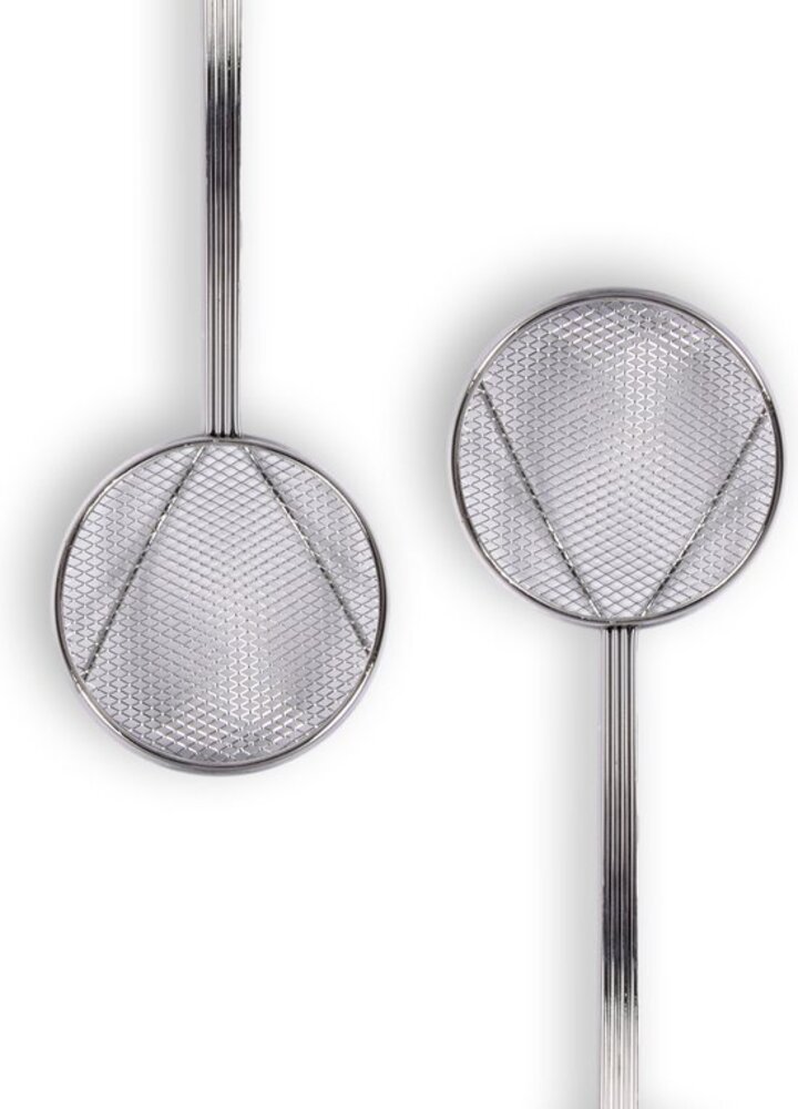 Discountershop 2 stuks Schuimlepel 41 cm RVS - 2 stuks - 2X frituurschep 41 cm Discountershop 2 stuks Schuimlepel 41 cm RVS - 2 stuks - 2X frituurschep 41 cm