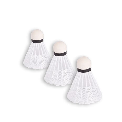 Discountershop Badmintonset voor 16 personen – 8 sets met 16 blauwe bioplastic rackets, 24 shuttles en draaghoezen voor school en groepen