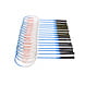 Discountershop Badmintonset voor 16 personen – 8 sets met 16 blauwe bioplastic rackets, 24 shuttles en draaghoezen voor school en groepen
