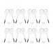 Discountershop Badminton Set for 16 Players – 8 Sets with 16 Blue Bioplastic Rackets, 24 Shuttlecocks and Carry Bags for Schools and Groups