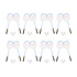 Badmintonset voor 16 personen – 16 rackets en 24 shuttles