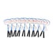 Discountershop Badminton Set for 18 Players – 9 Sets with 18 Blue Bioplastic Rackets, 27 Shuttlecocks and Carrying Covers for Group Activities