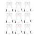 Discountershop Badminton Set for 18 Players – 9 Sets with 18 Blue Bioplastic Rackets, 27 Shuttlecocks and Carrying Covers for Group Activities