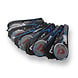 Discountershop Badminton Set for 20 Players – 10 Sets with 20 Blue Bioplastic Rackets, 30 Shuttlecocks and Carrying Covers for Schools and Events